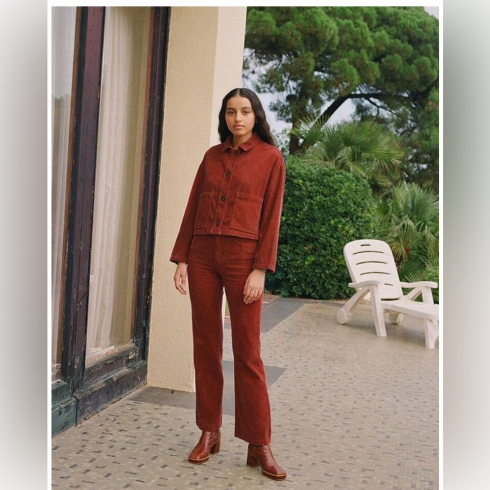 Paloma Wool beautiful burnt orange corduroy pants and jacket!! Great condition